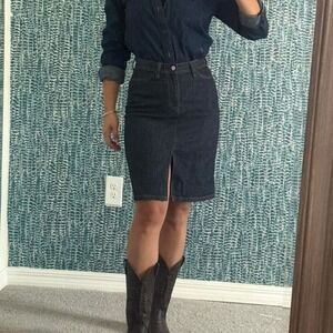 Vintage 90's GAP Denim midi skirt